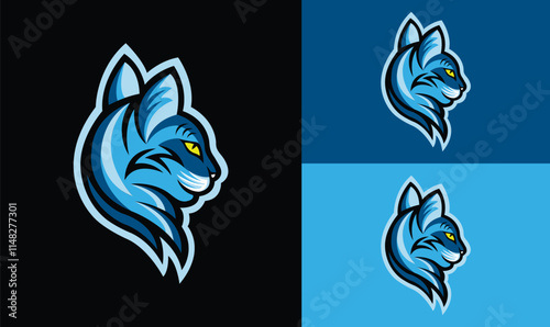 Cat Vectors Mascot, Mascot logo, Mascot