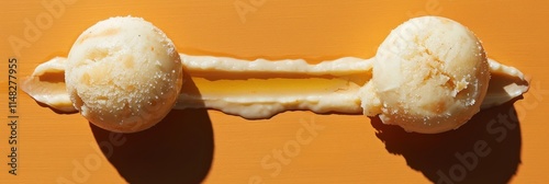 Creative dessert presentation showcasing hedonistic minimalism with unique flavors