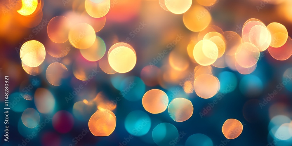 Abstract Bokeh Background With Warm And Cool Colors Abstract Bokeh Background With Warm And Cool Colors