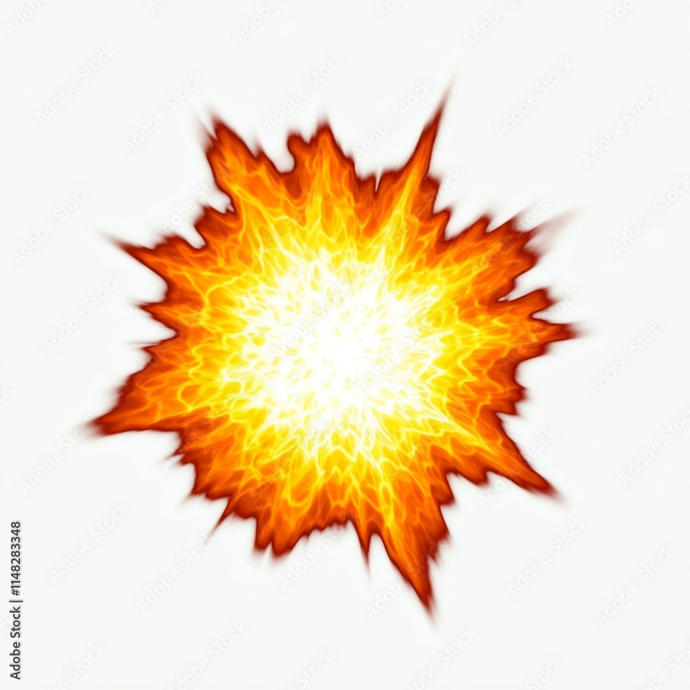 Naklejka premium Explosion Flare Isolated