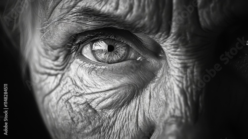 Wallpaper Mural Closeup of an elderly person's eye Torontodigital.ca