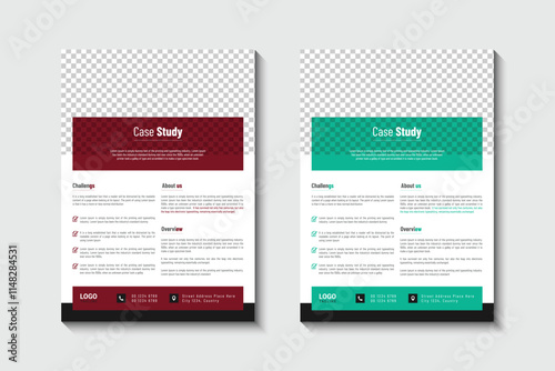 Case study flyer template design