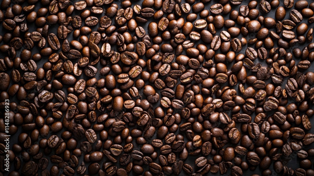 Close-up of coffee beans in a rustic setting Close-up of coffee beans in a rustic setting