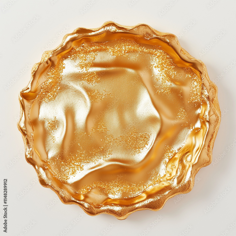 Delight in the Perfect Crostata with a Full Gold Foil Texture Delight in the Perfect Crostata with a Full Gold Foil Texture