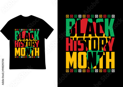 Black History Month T-shirt Design Template