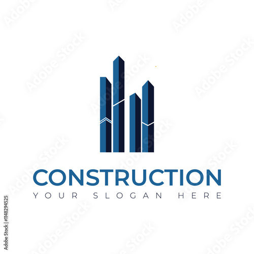 Real Estate vector building construction Repair logo