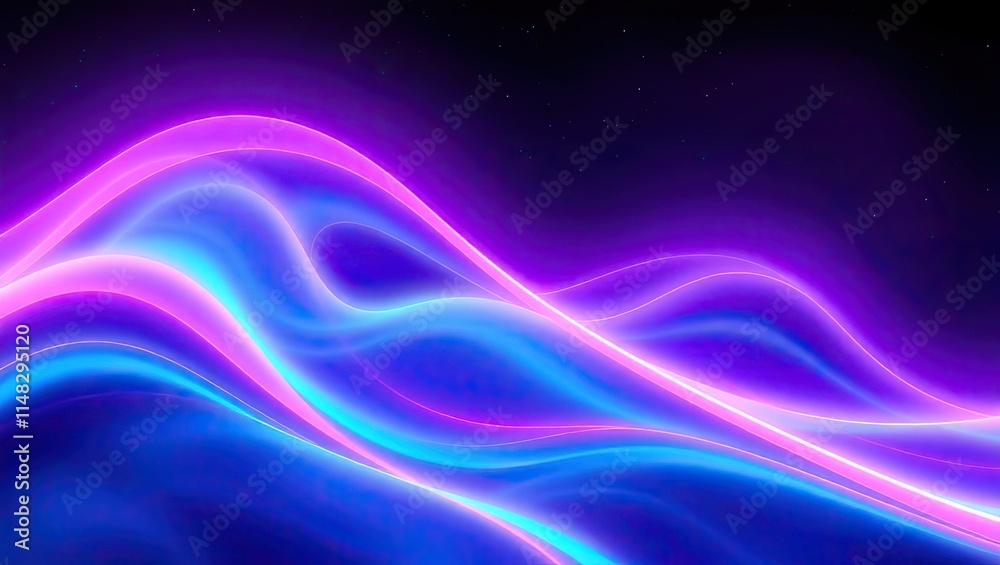 Neon Waves of Light. Vibrant Abstract. Ideal Desktop Background or Wallpaper Neon Waves of Light. Vibrant Abstract. Ideal Desktop Background or Wallpaper