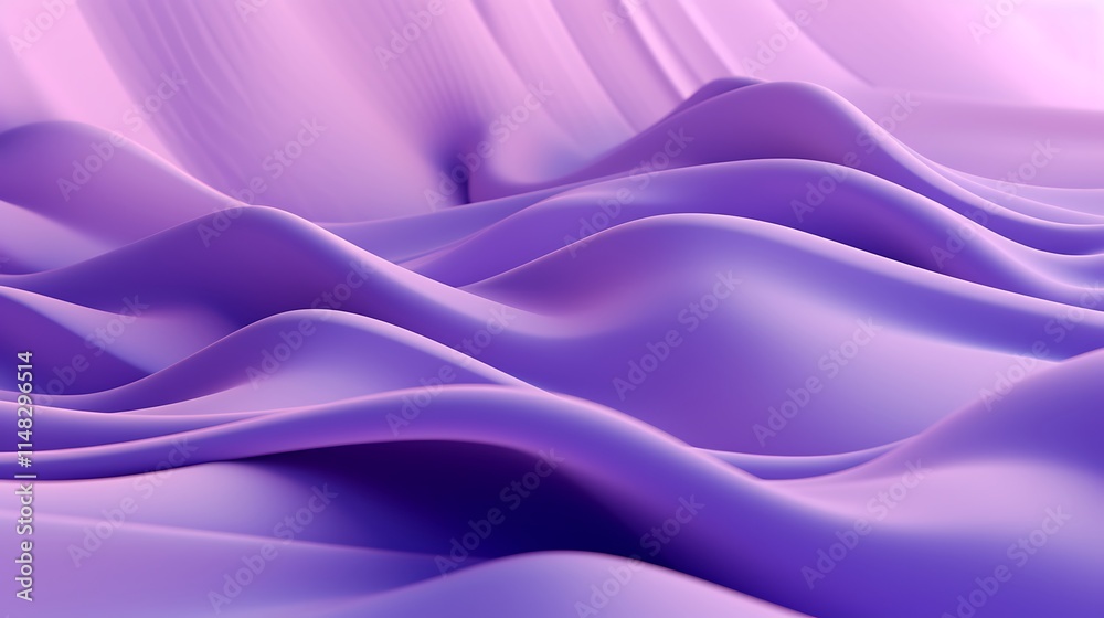 Obraz premium Abstract Purple Waves Smooth Surface Design