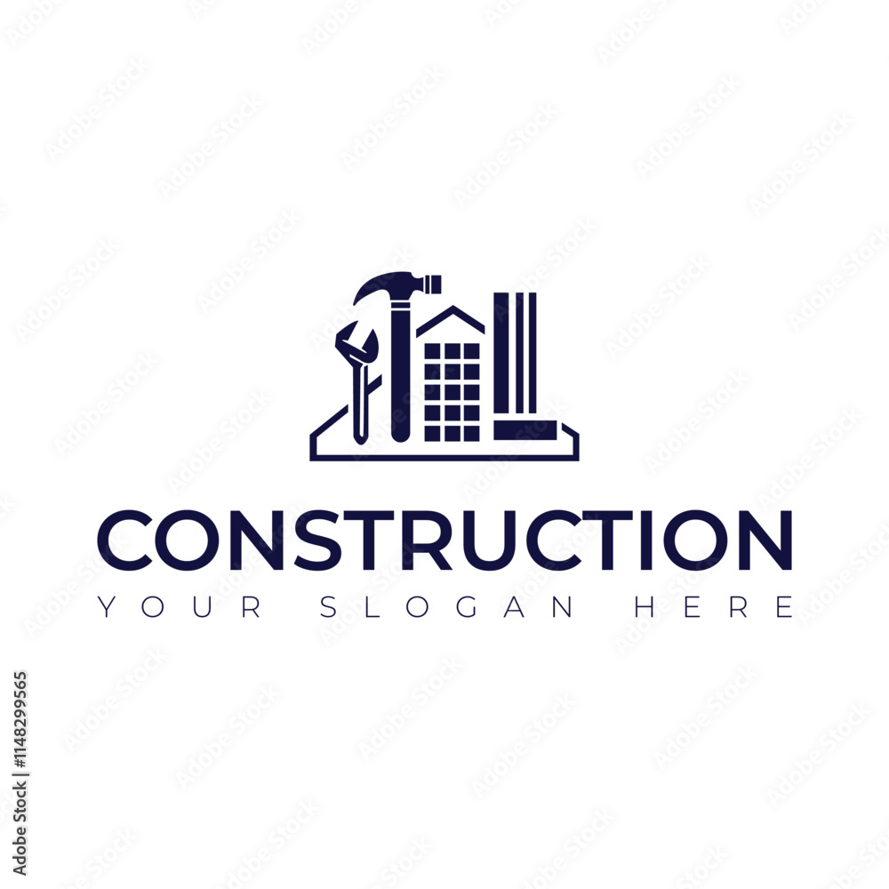 Real Estate vector building construction Repair logo Real Estate vector building construction Repair logo