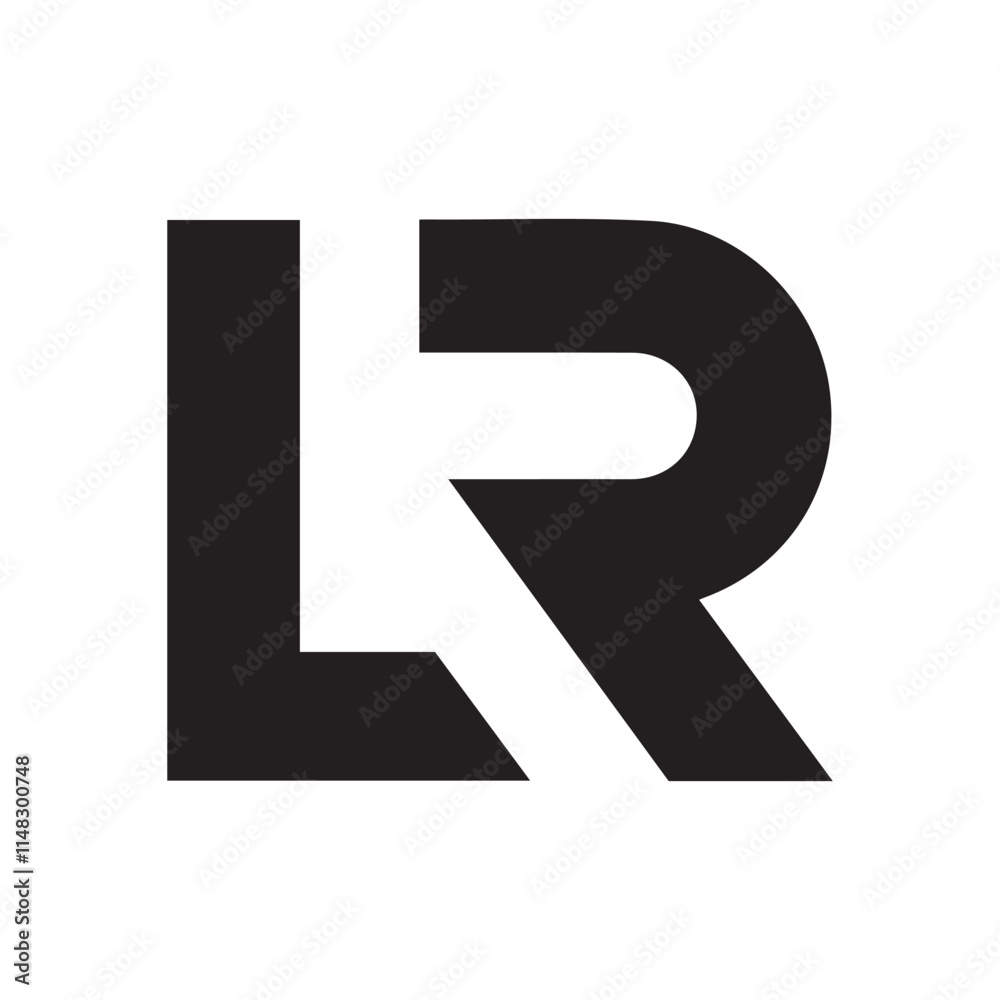 Letter LR triangle logo design vector template design for brand Letter LR triangle logo design vector template design for brand