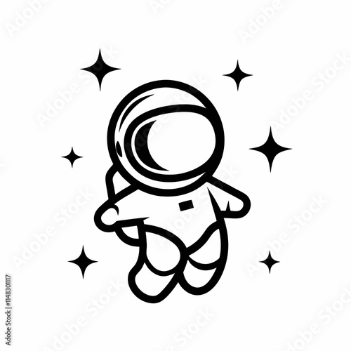 Minimalist Astronaut Vector Design Ideas.