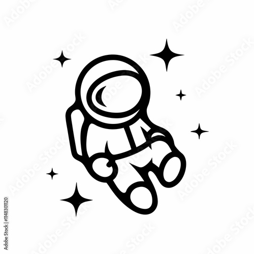 Minimalist Astronaut Vector Design Ideas.