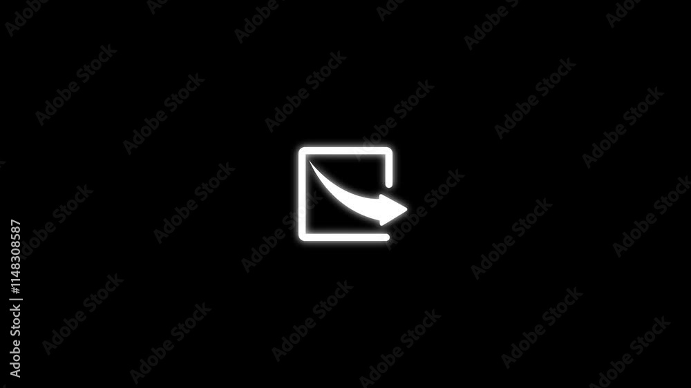 Share icon animation.mobile app sharing sign animation.simple icon forward. Share icon animation.mobile app sharing sign animation.simple icon forward.