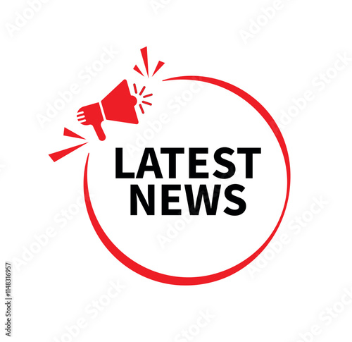 latest news text information sign	