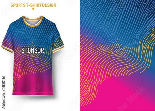 Sports jersey and background Design