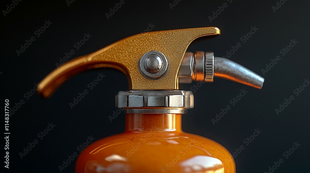Fire Extinguisher on a Solid Background Fire Extinguisher on a Solid Background