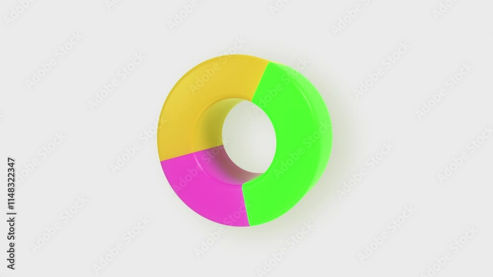 3D Colorful Pie Chart Animation – 4K Seamless Loop 3D Colorful Pie Chart Animation – 4K Seamless Loop