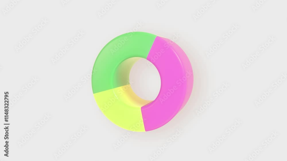 3D Colorful Pie Chart Animation – 4K Seamless Loop 3D Colorful Pie Chart Animation – 4K Seamless Loop