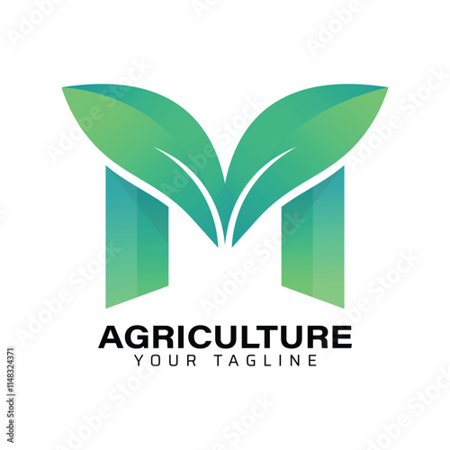 A Agriculture Green Logo Design Template