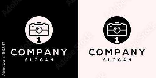 logo camera photography symbol vector