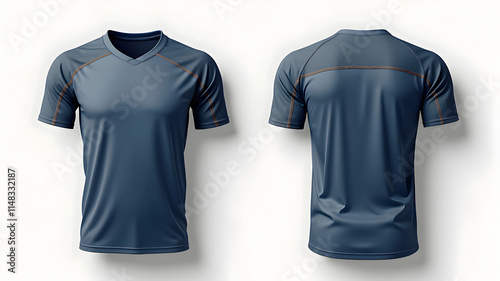 High-Quality Athletic T-Shirt Design for Modern Sports Enthusiasts and Outdoor Activities photo