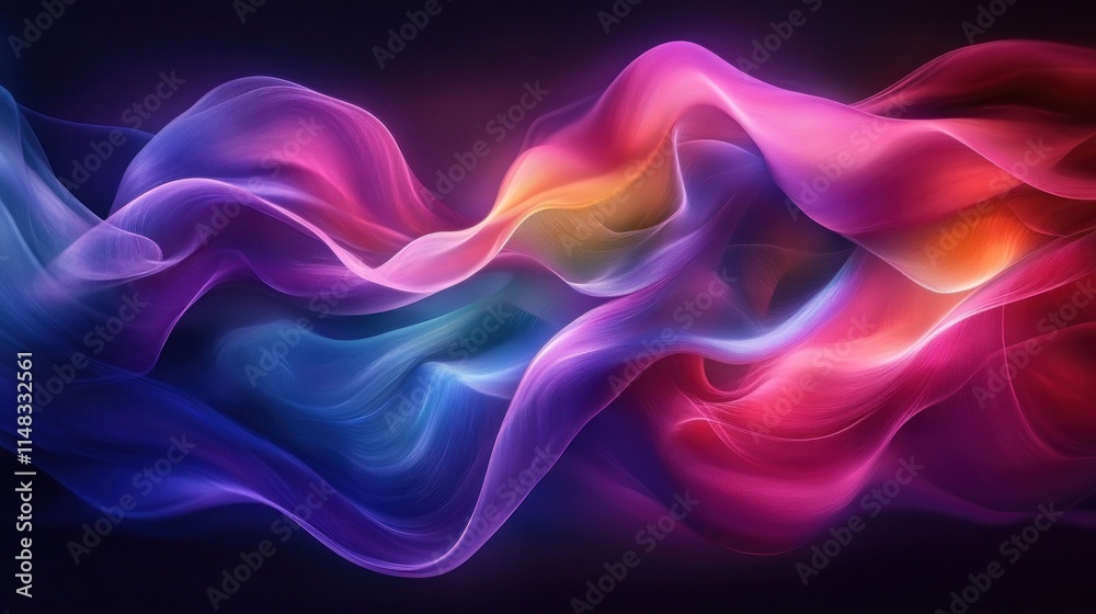 Abstract colorful flowing waves, vibrant swirls of light and color, dynamic energy, smooth curves. Abstract colorful flowing waves, vibrant swirls of light and color, dynamic energy, smooth curves.