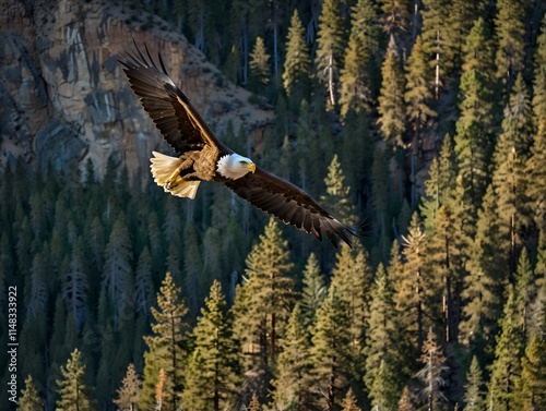 bald eagle in flight