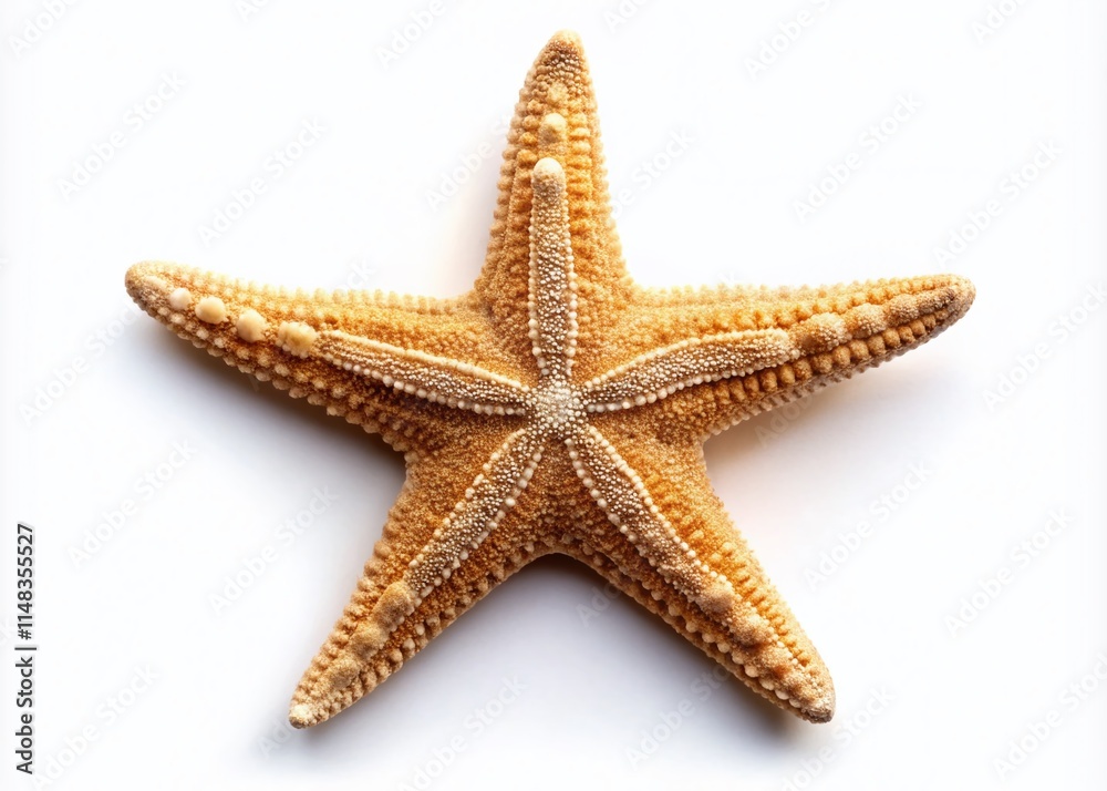 Starfish Portrait, Marine Life Photography, Sea Creature Closeup, White Background, Isolated Starfish, Ocean Animal, Underwater World Image Starfish Portrait, Marine Life Photography, Sea Creature Closeup, White Background, Isolated Starfish, Ocean Animal, Underwater World Image