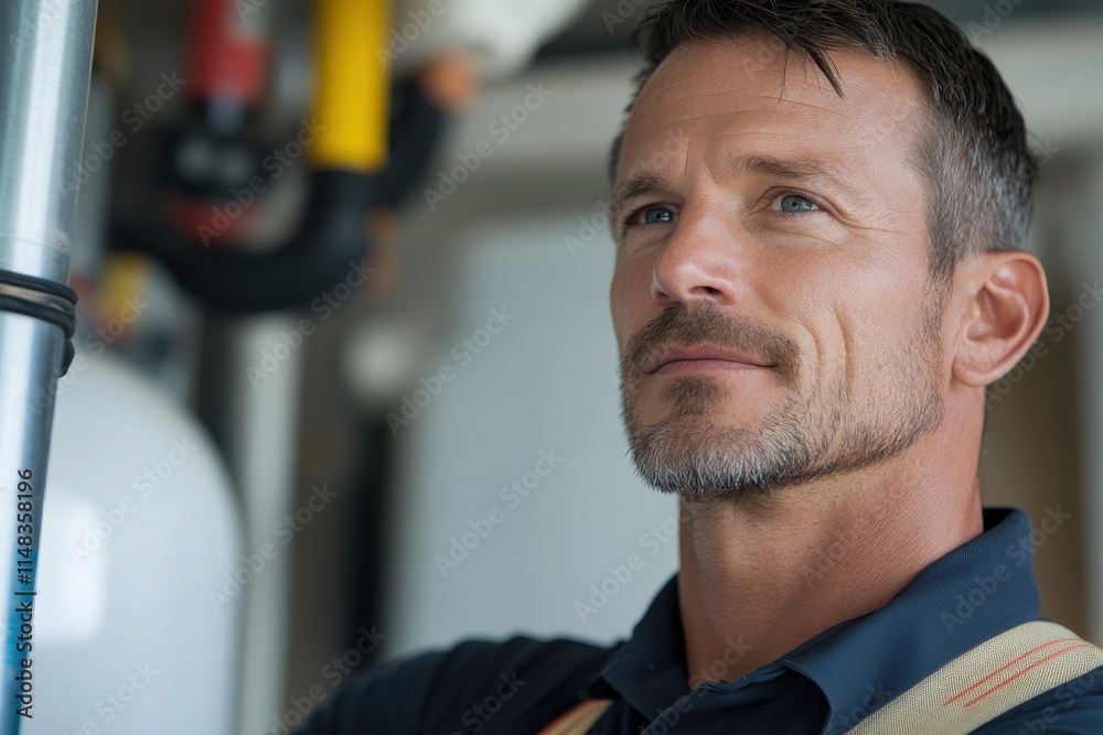 A craftsman is captured deep in thought within a work environment, exemplifying the dedication and skill associated with hands-on professions in contemporary settings. A craftsman is captured deep in thought within a work environment, exemplifying the dedication and skill associated with hands-on professions in contemporary settings.