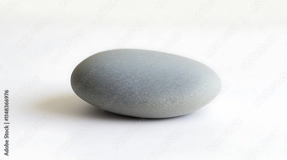 Smooth grey pebble. Smooth grey pebble.