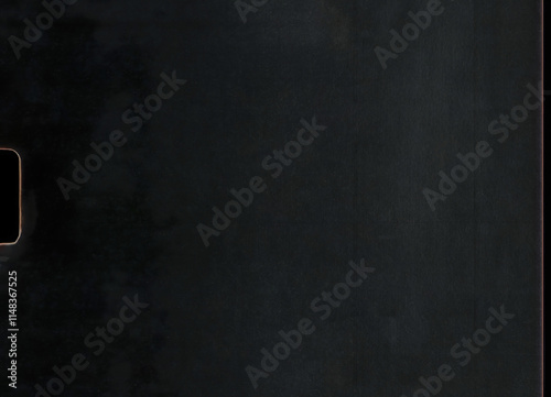 detail scan of empty old super 8mm film frame with dust and scratches, cool film border mockup overlay.