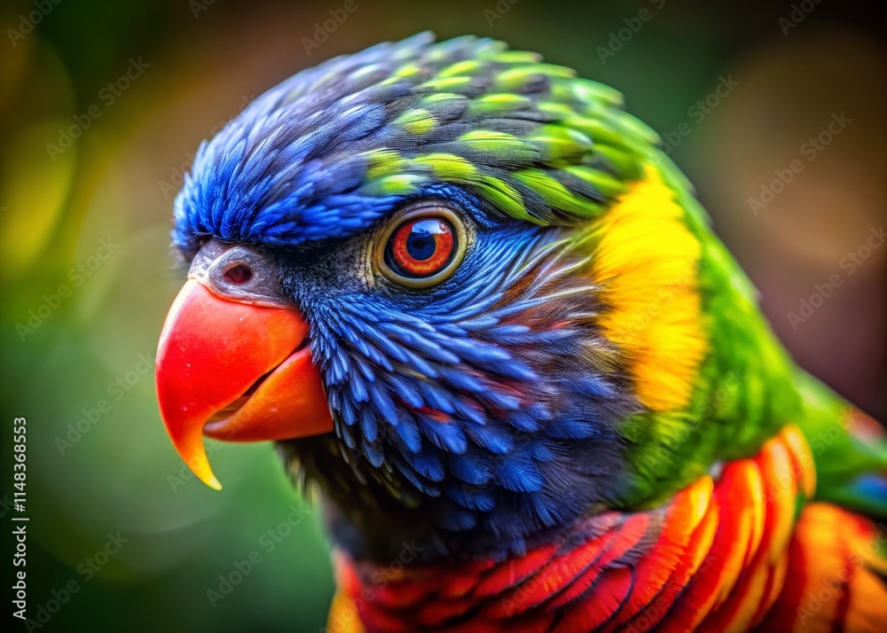 Naklejka premium Stunning Parrot Portraits: Captivating Bird Eye Images - High-Resolution Photography