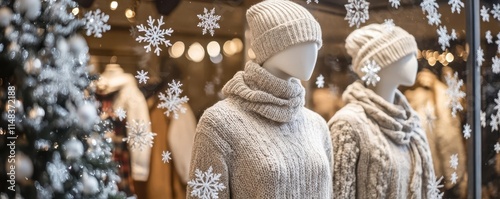 Cozy Winter Display with Ma...