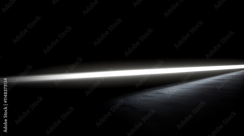Light streak across dark. Light streak across dark.