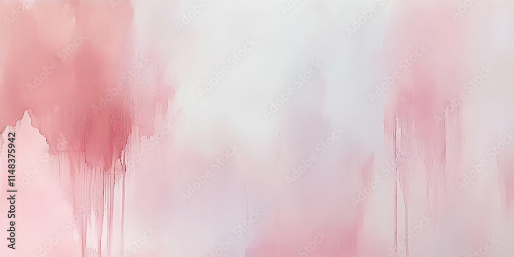 Obraz premium A soft, abstract watercolor background in shades of pink and white, ideal for design projects.
