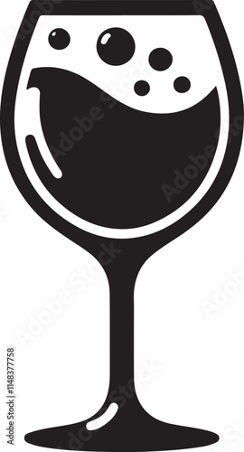 A black and white drawing of a glass with flowers on it
