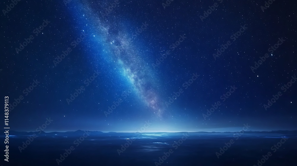 Fototapeta premium Milky way over horizon.