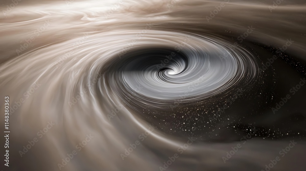 Swirling vortex, dark core. Swirling vortex, dark core.