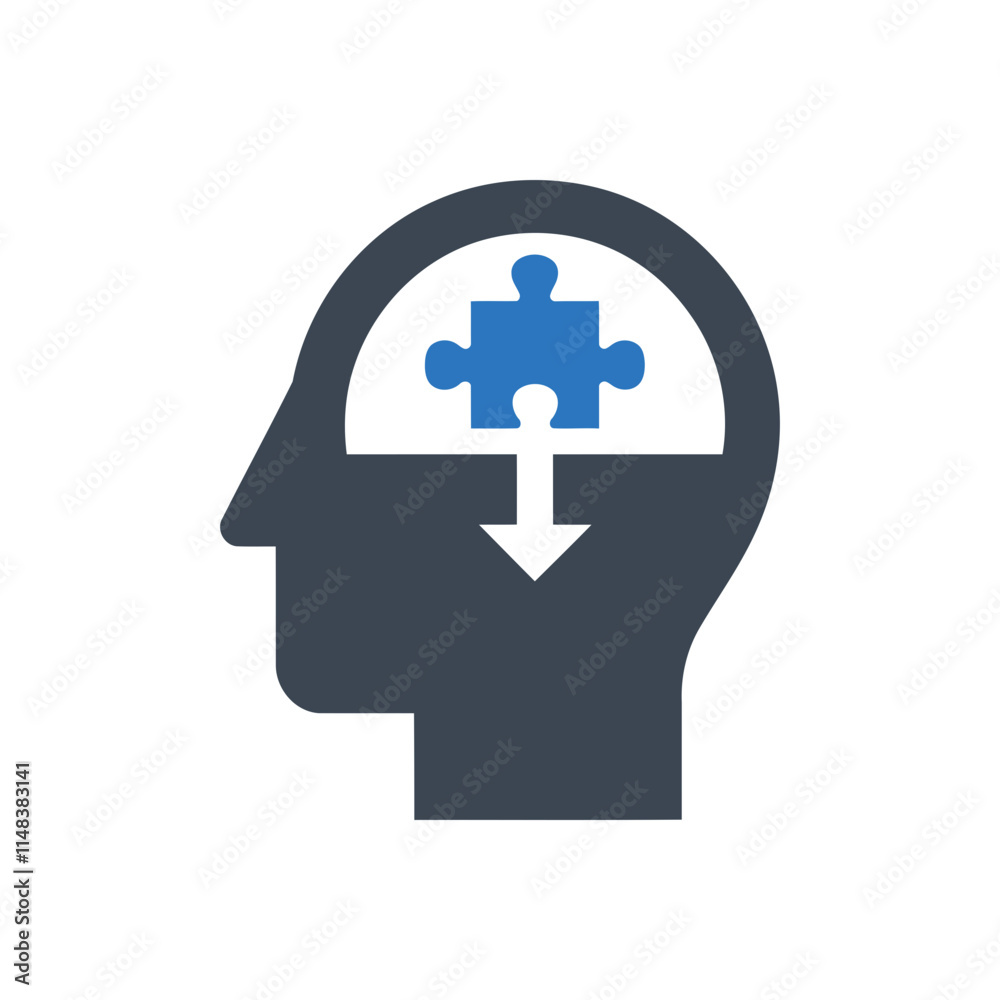 Obraz premium Mind Puzzle Icon