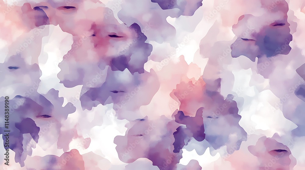 Fototapeta premium Abstract soft watercolor pattern.