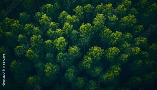 Aerial shot of Arashiyama Bamboo Grove in Kyoto, showing the intricate pattern of towering green bamboo