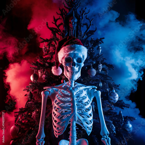 Holiday Christmas Background with Mistletoe Branches,Pinecones, Berries and Snowflakes Abstract Christmas tree stars star hand-made postcard set collection vector art Modern Minimal Vector Holiday Gre