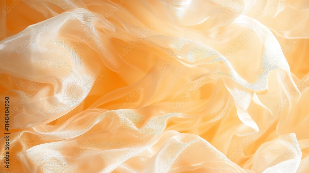 Flowing neon orange fabric textures studio setting high-resolution details soft lighting abstract concept Flowing neon orange fabric textures studio setting high-resolution details soft lighting abstract concept