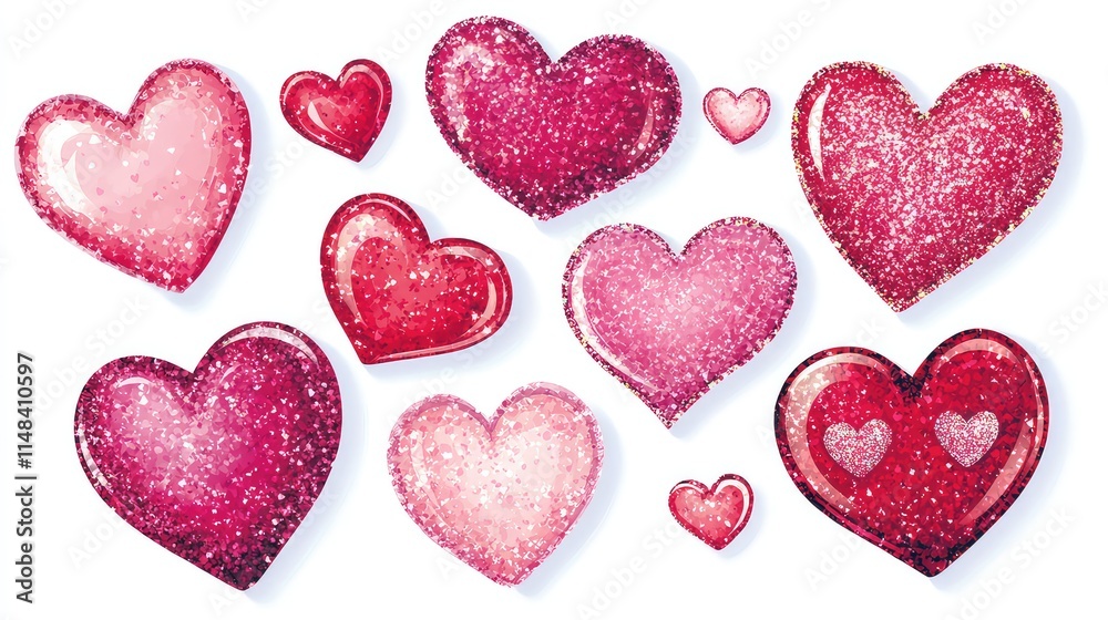 Valentine's Day Themed Background, Generative AI Valentine's Day Themed Background, Generative AI