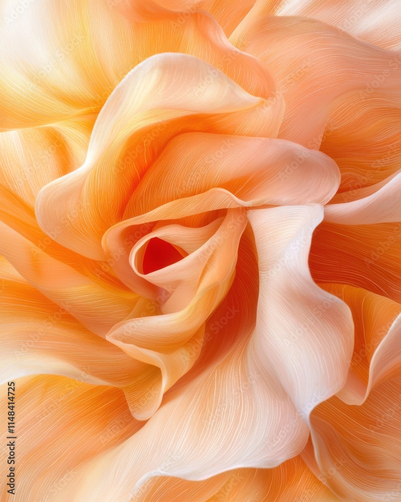 Delicate orange rose petals close-up nature high-resolution textures soft lighting floral beauty Delicate orange rose petals close-up nature high-resolution textures soft lighting floral beauty