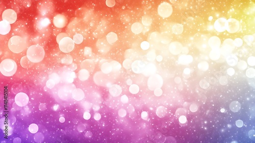 Colorful bokeh lights background.