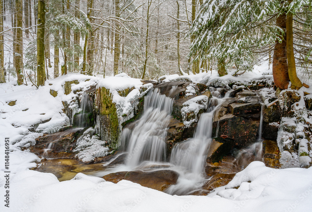 waterfall, autumn, ice, river, nature, winter, snow, frost, icicles, water, mountains, forest, landscape, mountains Jeseníky, mountain stream, stream, trees, waterfall, autumn, ice, river, nature, winter, snow, frost, icicles, water, mountains, forest, landscape, mountains Jeseníky, mountain stream, stream, trees,