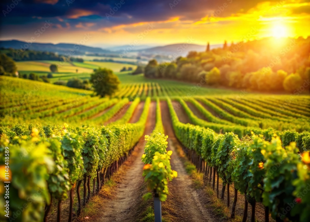custom made wallpaper toronto digitalTilt-Shift Vineyard Photography: Stunning Miniature Wine Grape Landscape