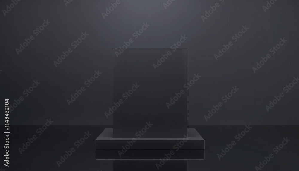 Dark minimal solid empty mockup surface for product display Dark minimal solid empty mockup surface for product display