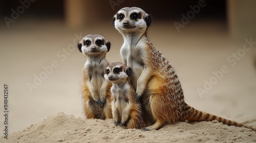Wallpaper Mural Meerkat family on sand mound. Torontodigital.ca